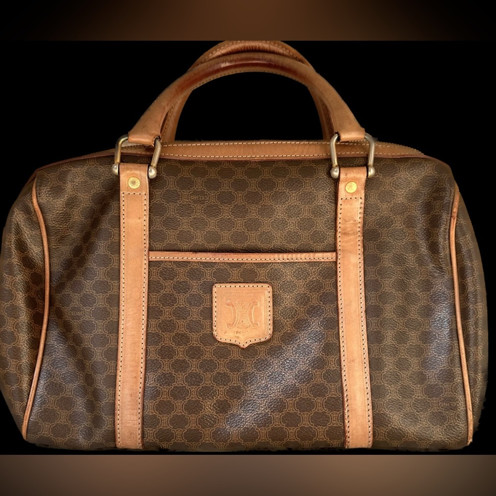 Celine Bag Boston Bag in Beige/Brown perfect petite size!👜❤️